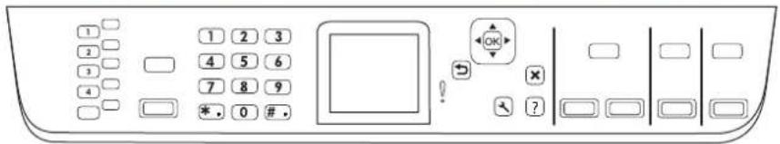 HP Color LaserJet CM2320n - HP Color LaserJet CM2320 MFP Fax Model and HP Color LaserJet CM2320 MFP Memory-Card Model control panel - 1
