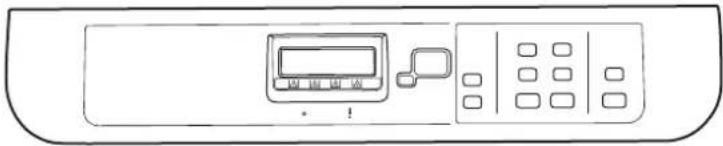 HP Color LaserJet CM2320n - HP Color LaserJet CM2320 control panel - 1
