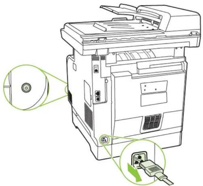 HP Color LaserJet CM2320n - Clean the automatic document feeder (ADF) pickup roller assembly - 1