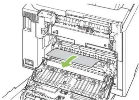 HP Color LaserJet CM2320n - Clear jams in duplexer (duplexing models only) - 3