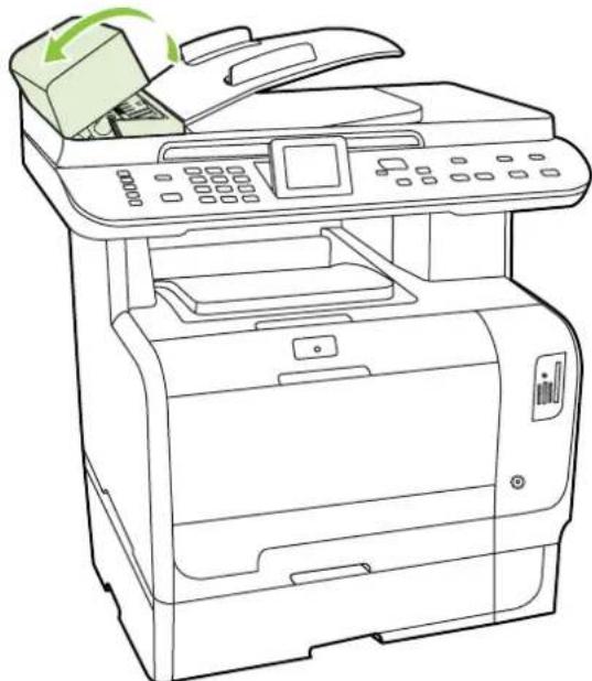 HP Color LaserJet CM2320n - Clear jams from the ADF - 1