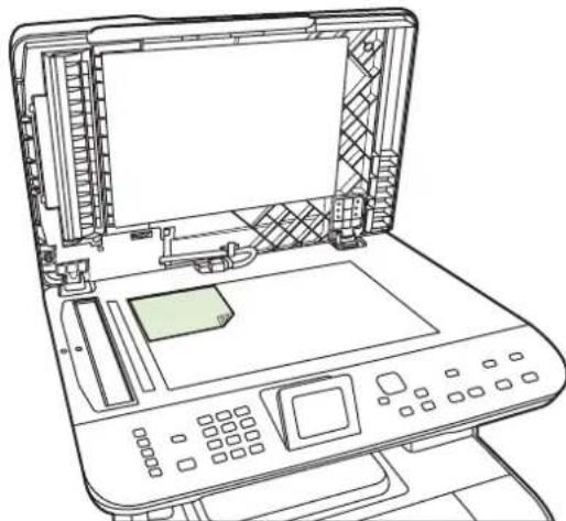 HP Color LaserJet CM2320n - Fax from the flatbed scanner - 1