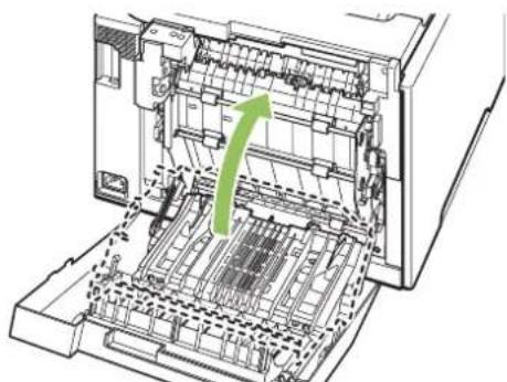 HP Color LaserJet CM2320n - Clear jams in duplexer (duplexing models only) - 4