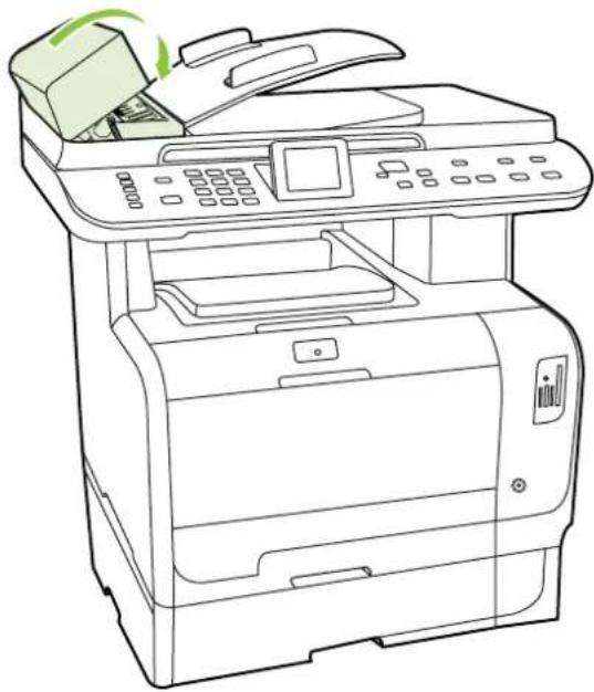 HP Color LaserJet CM2320n - Clean the automatic document feeder (ADF) pickup roller assembly - 4