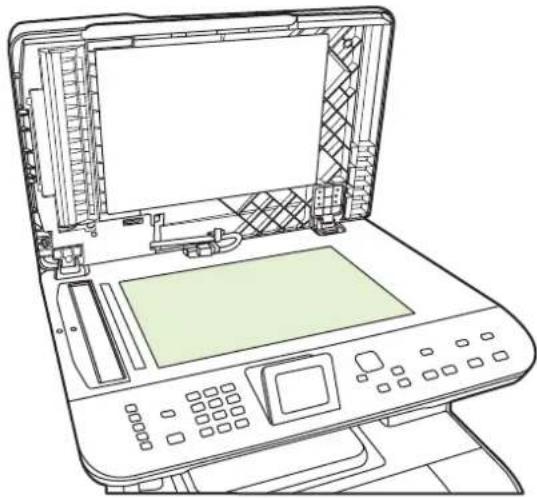 HP Color LaserJet CM2320n - Clean the scanner glass - 2