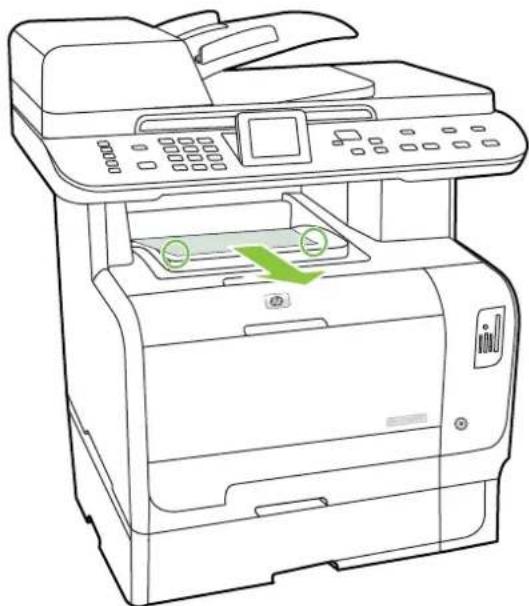 HP Color LaserJet CM2320n - Clear jams in output bin - 1