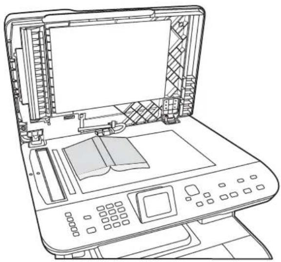 HP Color LaserJet CM2320n - Copy a book - 1