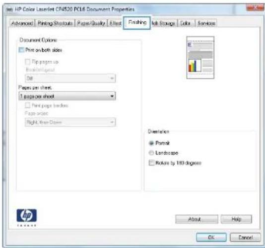 HP Color LaserJet Enterprise CP4525dn - Automatically print on both sides with Windows - 4
