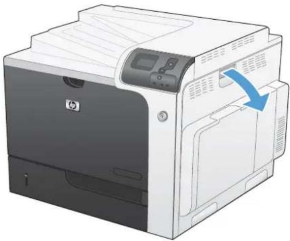 HP Color LaserJet Enterprise CP4525dn - Clear jams in Tray 1 - 2