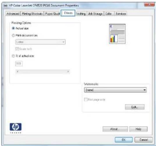 HP Color LaserJet Enterprise CP4525dn - Scale a document to fit page size - 3