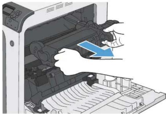 HP Color LaserJet Enterprise CP4525dn - Clear jams in the right door - 5