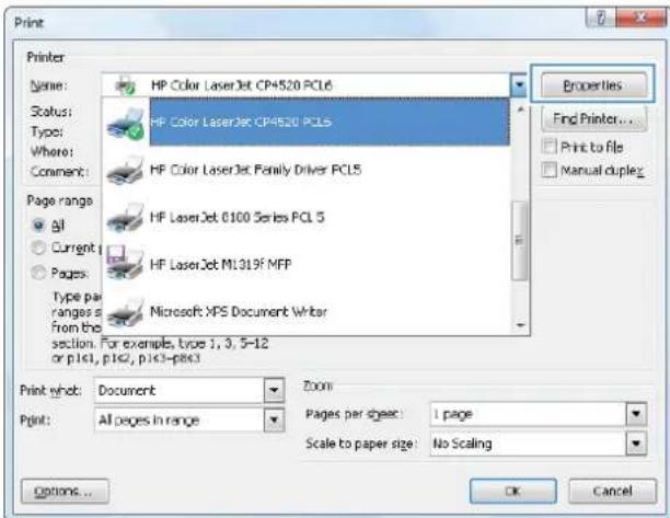 HP Color LaserJet Enterprise CP4525dn - Create printing shortcuts - 2