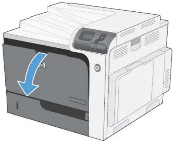 HP Color LaserJet Enterprise CP4525dn - Replace print cartridges - 1