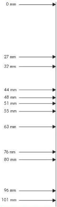 HP Color LaserJet Enterprise CP4525xh - Repetitive defects ruler - 1