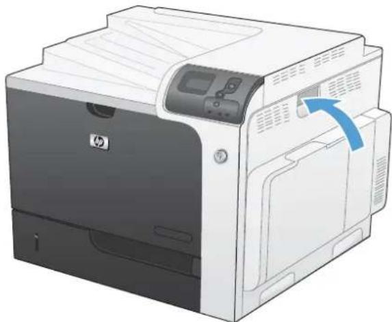 HP Color LaserJet Enterprise CP4525xh - Clear jams in Tray 1 - 4