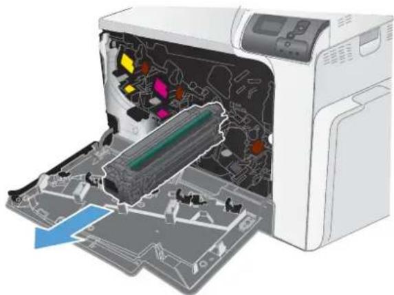 HP Color LaserJet Enterprise CP4525xh - Replace print cartridges - 2