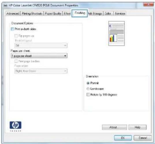 HP Color LaserJet Enterprise CP4525xh - Automatically print on both sides with Windows - 4