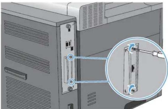 HP Color LaserJet Enterprise CP4525xh - Install external I/O cards - 7