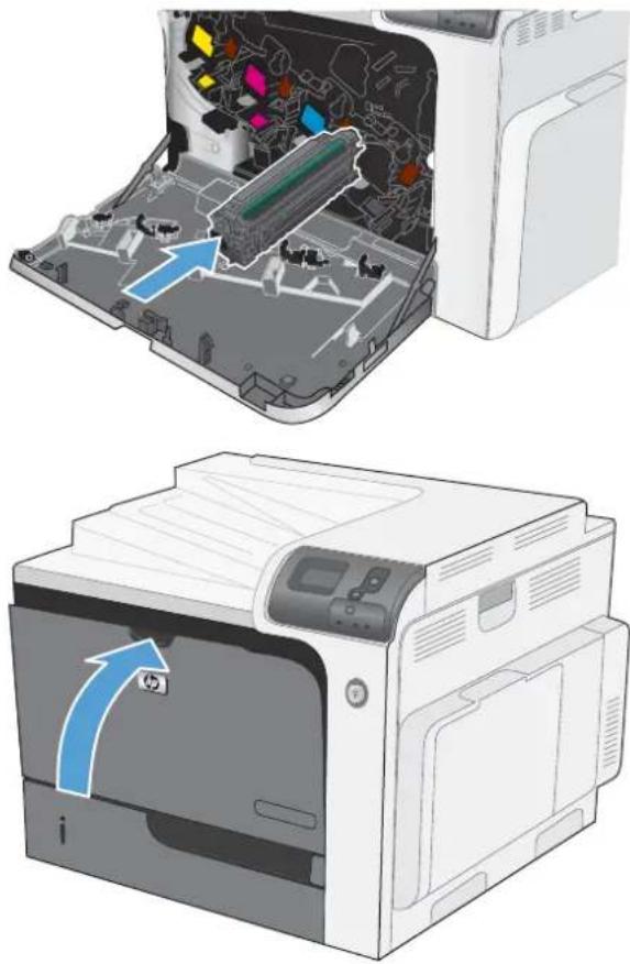 HP Color LaserJet Enterprise CP4525xh - Replace print cartridges - 7