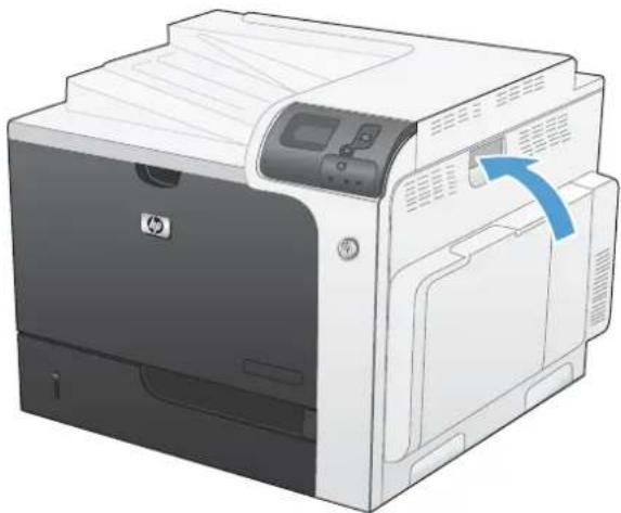 HP Color LaserJet Enterprise CP4525xh - Clear jams in the right door - 8