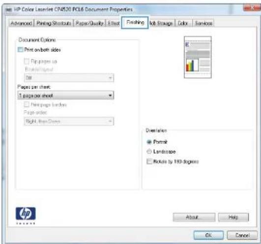 HP Color LaserJet CP5525dn - Automatically print on both sides with Windows - 4