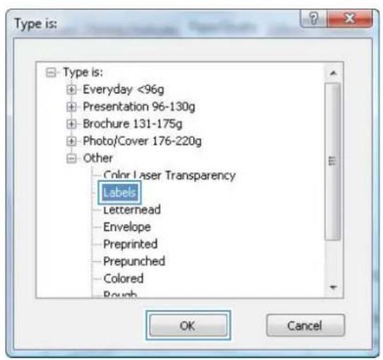 HP Color LaserJet CP5525dn - Print on special paper, labels, or transparencies - 7