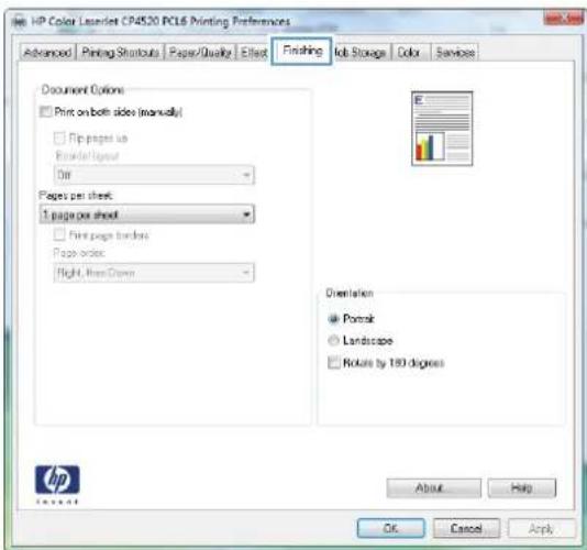 HP Color LaserJet CP5525dn - Manually print on both sides with Windows - 4