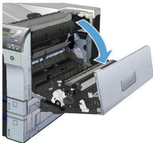 HP Color LaserJet CP5525dn - Clear jams in Tray 1 - 2