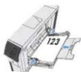 HP Color LaserJet CP5525dn - Paper type Image orientation Duplex mode How to load paper - 2
