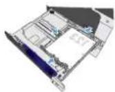 HP Color LaserJet CP5525dn - Paper type Image orientation Duplex mode How to load paper - 2