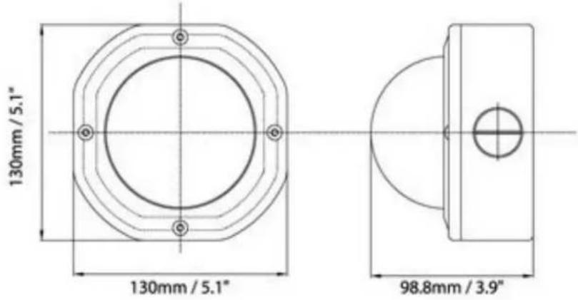 EverFocus EHD350 - DIMENSIONS - 1