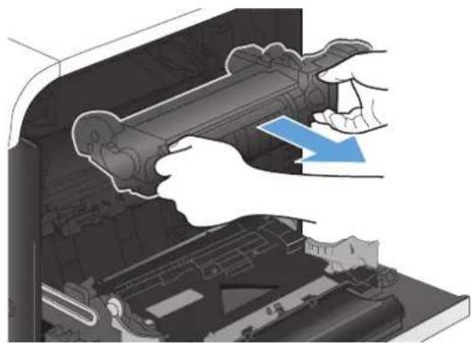 HP LaserJet Pro M570dn - Clear jams in the right door - 9