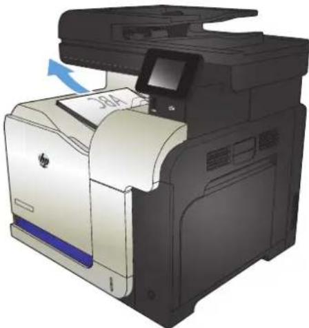 HP LaserJet Pro M570dn - Clear jams in the output bin area - 1