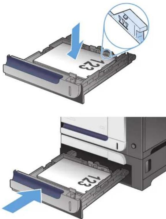 HP LaserJet Pro M570dn - Clear jams in optional Tray 3 - 1