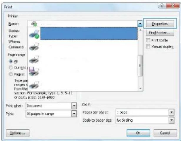 HP LaserJet Pro M570dn - Create printing shortcuts (Windows) - 1