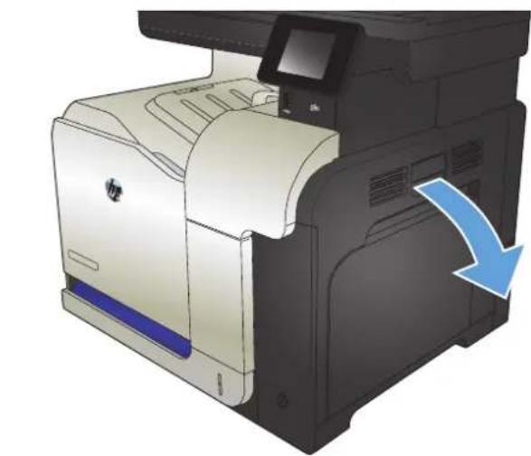 HP LaserJet Pro M570dn - Clear jams in the right door - 1