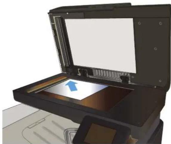 HP LaserJet Pro M570dn - Fax from the flatbed scanner - 1