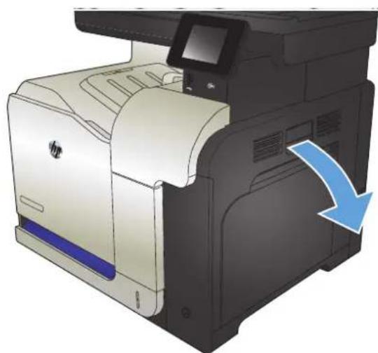 HP LaserJet Pro M570dn - Clear jams in Tray 1 - 2