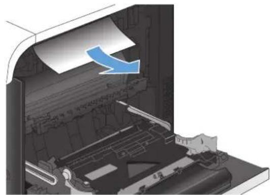 HP LaserJet Pro M570dn - Clear jams in the right door - 2
