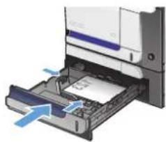 HP LaserJet Pro M570dn - Tray capacity and paper orientation - 2