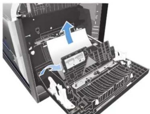 HP LaserJet Pro M570dn - Clear jams in the right door - 4
