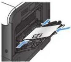HP LaserJet Pro M570dn - Tray capacity and paper orientation - 2
