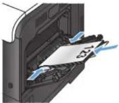 HP LaserJet Pro M570dn - Tray capacity and paper orientation - 1
