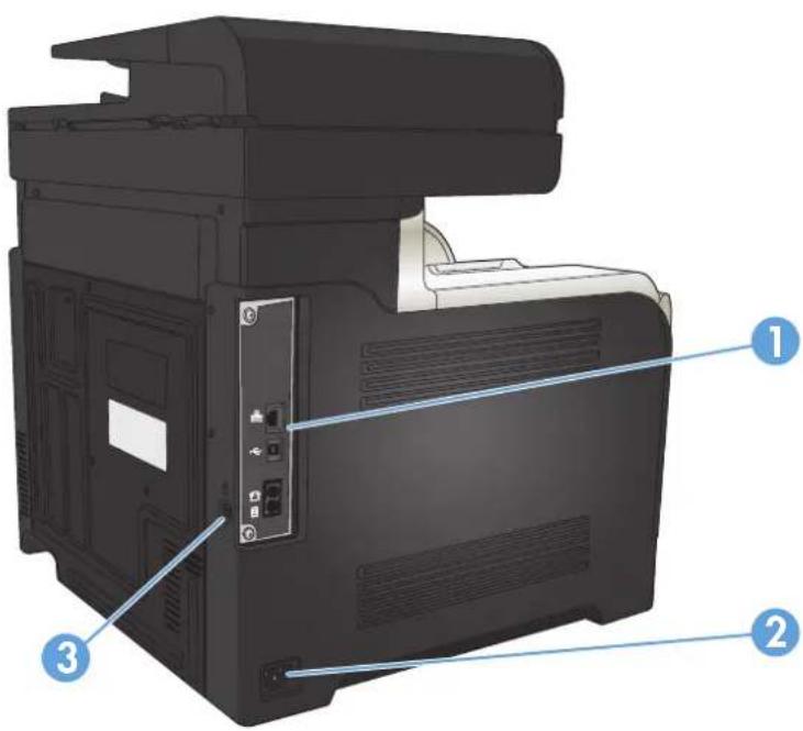 HP LaserJet Pro M570dn - Product back view - 1