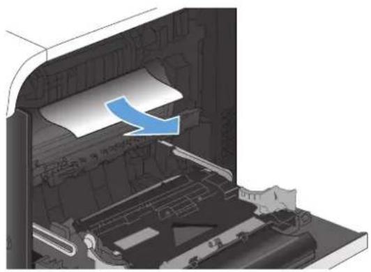 HP LaserJet Pro M570dn - Clear jams in the right door - 8