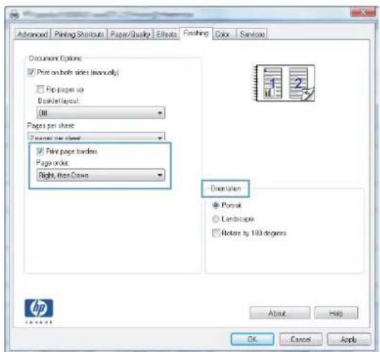 HP LaserJet Pro M570dn - Print multiple pages per sheet (Windows) - 4