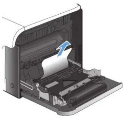 HP LaserJet Pro M570dn - Clear jams in Tray 1 - 3