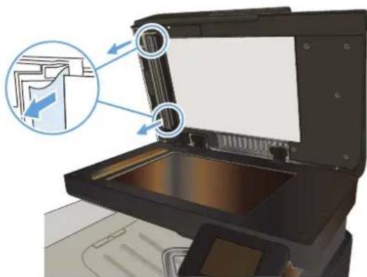 HP LaserJet Pro M570dn - Clear jams in the document feeder - 4