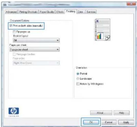 HP LaserJet Pro M570dn - Manually print on both sides (Windows) - 3