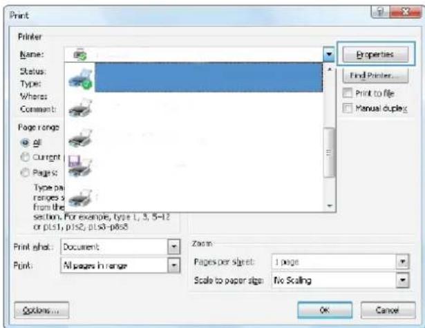 HP LaserJet Pro M570dn - Use a printing shortcut (Windows) - 1